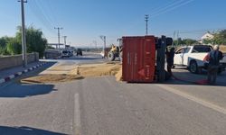 Çeki Demiri Koptu, Römork Devrildi!