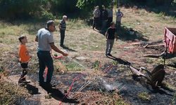 Köylüler Yangını Büyümeden Söndürdü