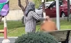 Parkta Şaşırtan Görüntü! Bunu Da Yaptılar