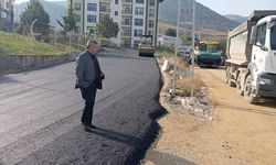 Laçin’de asfalt çalışması