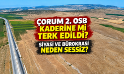 Çorum 2. OSB kaderine mi terk edildi? Siyasi ve bürokrasi neden sessiz?