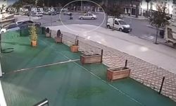 Dikkatsiz sürücü motosiklet sürücüsünün hayatını tehlikeye attı