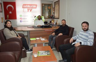Öz İplik İş Sendikası’ndan Leblebi TV’ye Nezaket Ziyareti
