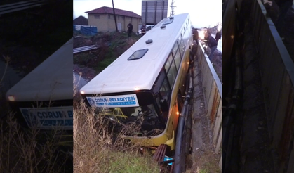 Otobüs Şoförünün Refleksi Faciayı Önledi
