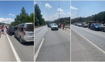 Çorum'da 6 Araç Birbirine Girdi!