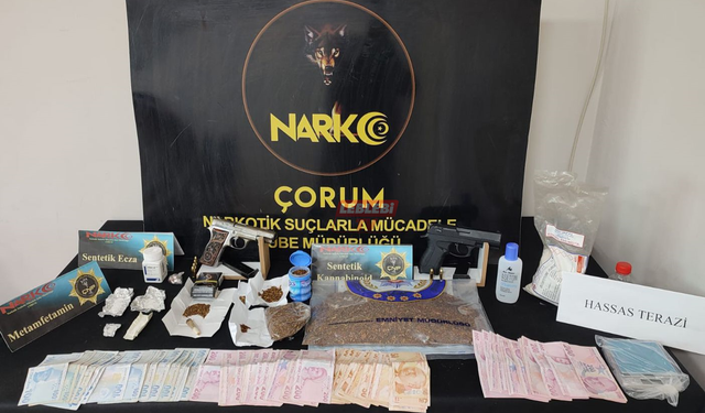 Çorum’da 1 aylık Uyuşturucu Operasyonunun Bilançosu: 94 Gözaltı