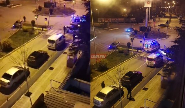İpek Taksi Kavşağı’ndaki Kazada Ortalık Savaş Alanına Döndü