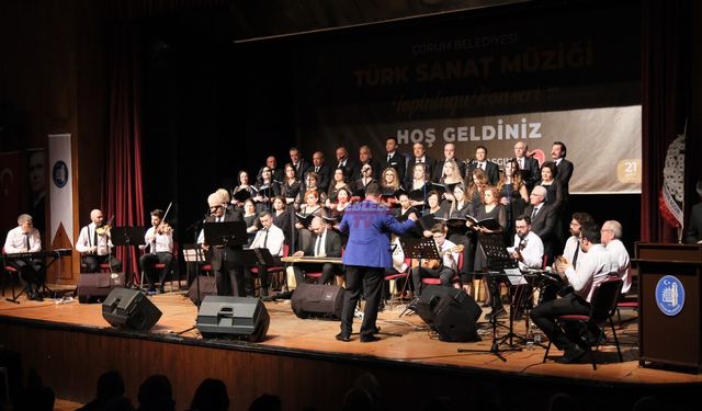 Çorum Belediyesi TSM Korosu’ndan Muhteşem Konser