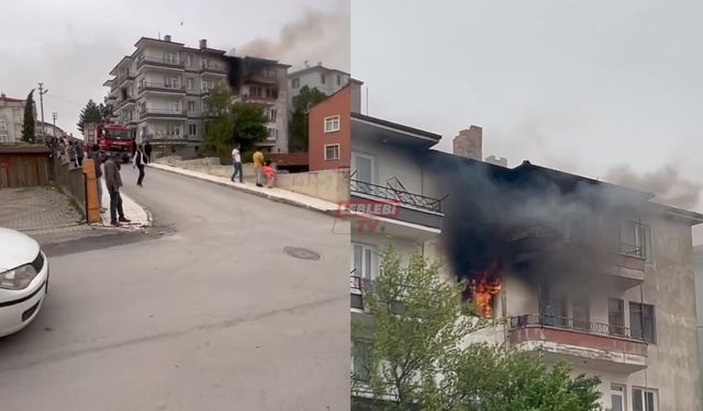 Apartman Dairesinde Korkutan Yangın