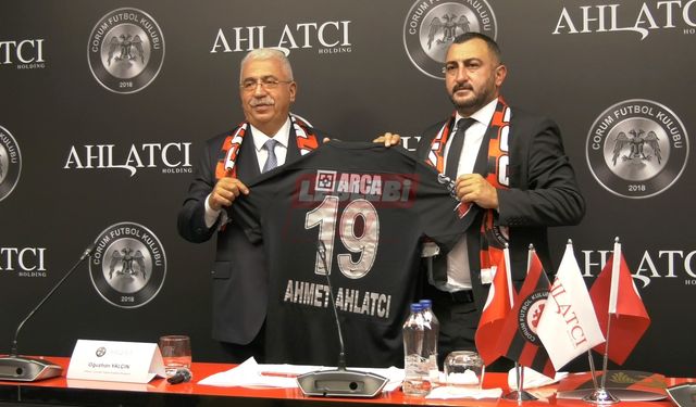 Ahlatcı, Çorum FK’ya İsim Sponsoru Oldu