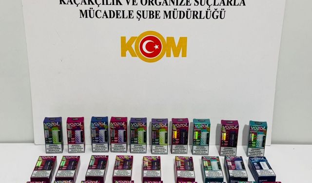 Samsun'da kaçakçılık operasyonunda 37 elektronik sigara ele geçirildi