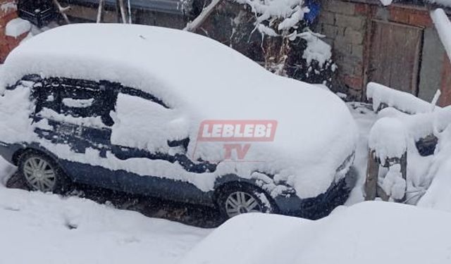 Kalecikkaya Köyü’nde Kar Kalınlığı 19 Cm’yi Aştı