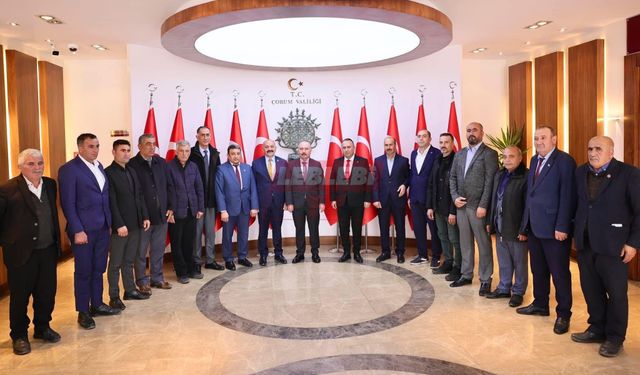 Ortaköy Heyetinden Vali Ali Çalgan’a Ziyaret