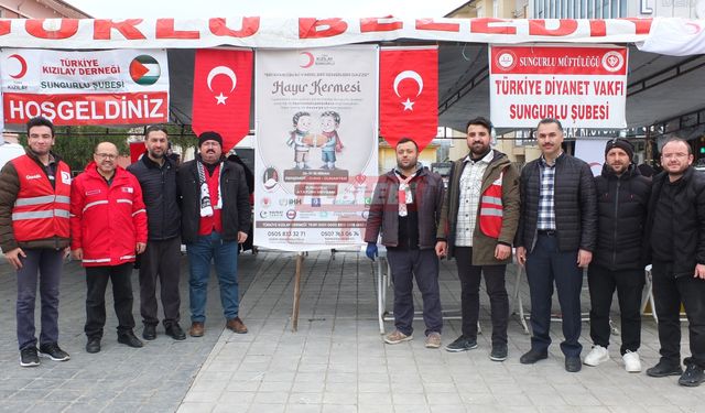 Sungurlu’dan Gazze’ye Gönül Köprüsü: Kermesten 826 Bin TL Bağış Toplandı