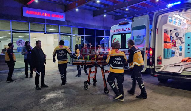 Devrilen Otomobildeki Çift Yaralandı