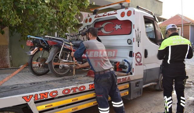 Kaçamayacağını Anlayınca Motosikleti Bıraktı