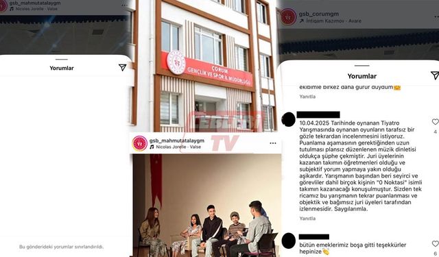 Tiyatro Yarışmasında Adalet Perdesi Kapandı! Gençlik ve Spor İl Müdürlüğü Şaibeye Sessiz Kaldı