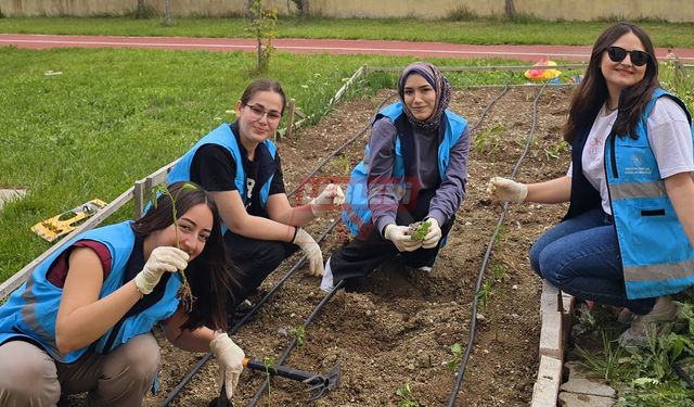 Yurt Öğrencileri Kendi Hobi Bahçelerini Oluşturdu