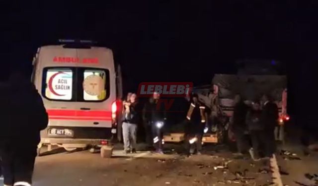 Çorum Merzifon Yolunda Korkunç Kaza