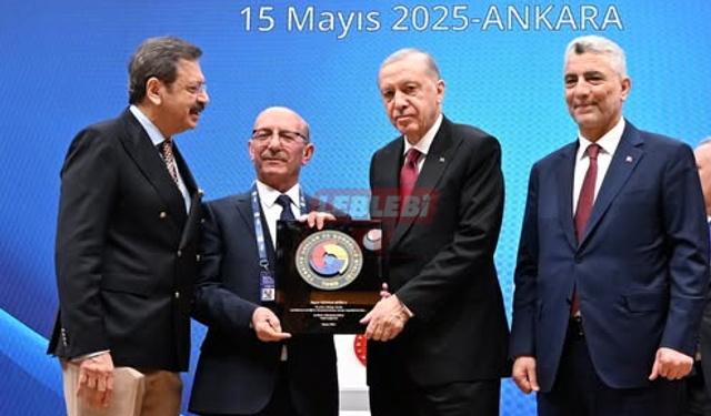 Cumhurbaşkanı Erdoğan’dan Çorumlu İş Adamına Şeref Belgesi