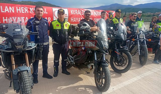 Osmancık’ta Motosiklet Sürücülerine Trafik Eğitimi Verildi