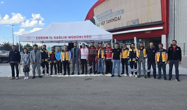 Çorum’da Ambulans Sürüş Güvenliği Eğitimi Gerçekleştirildi