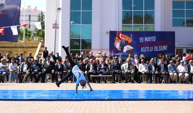 Alaca’da 19 Mayıs, Törenlerle Kutlandı