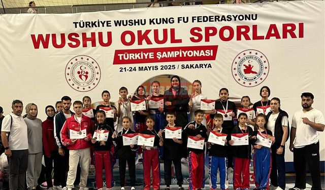 Çorumlu Sporcular Wushu Türkiye Şampiyonasında 19 Madalya Kazandı