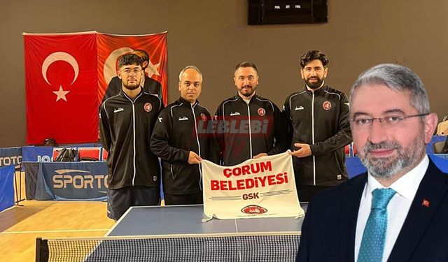 Çorum Belediyesi Masa Tenisi Takımı Elit Lig’de
