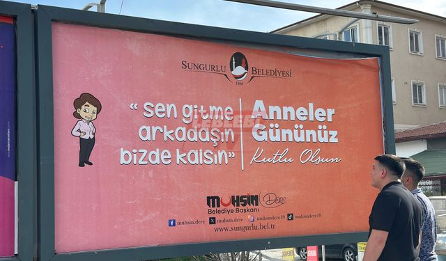 Sungurlu’da Anne Sözleri Afiş Oldu