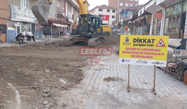 Bayat’ta Belediye Ekipleri Alt ve Üst Yapı Çalışmalarına Devam ediyor