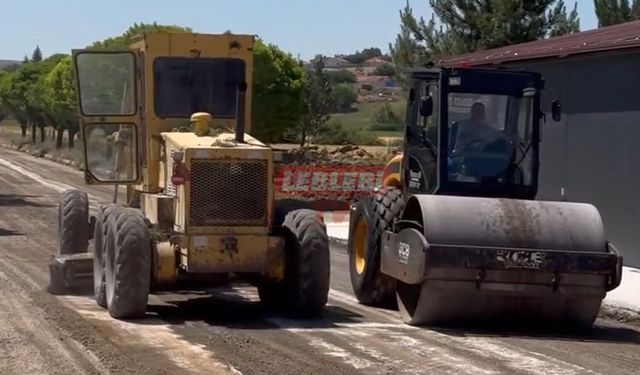 Alaca’da Aktuğ Sokak Asfalta Hazırlandı