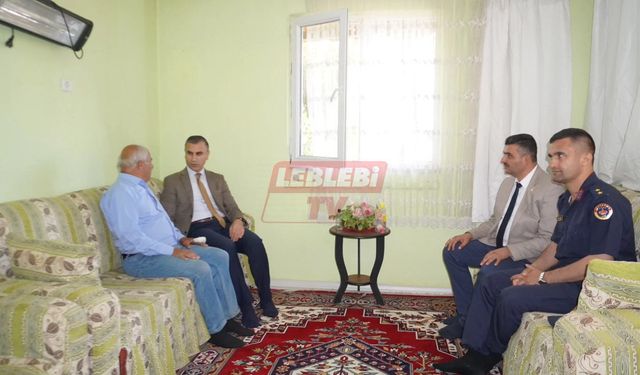 Kaymakam Duman Kıbrıs Gazisini Ziyaret Etti