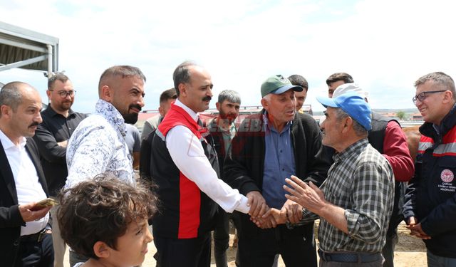 Tarım ve Orman Müdürü Göktekin Hayvan Pazarını Gezdi