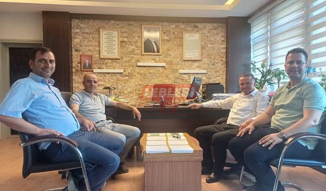 Başkan Dereli’den Kargı’da Göreve Başlayan Milli Eğitim Müdürü Ve Şube Müdürüne Ziyaret
