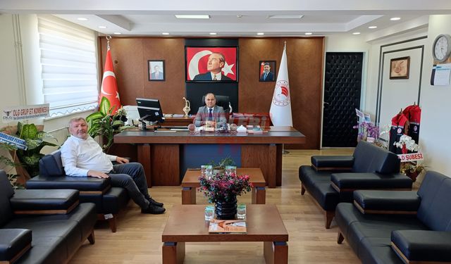 Başkan Gelgör’den Tarım Müdürü’ne Hayırlı Olsun Ziyareti
