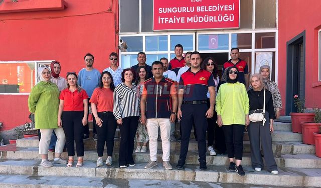 Sungurlu Sosyal Hizmetler Personeline Yangın Eğitimi Verildi