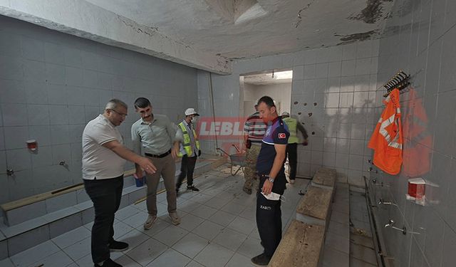 Park Camii’nin Tuvalet ve Şadırvanı Yenileniyor