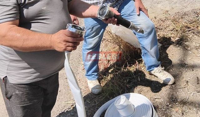 Çorum'da Yangın Riski Bulunan Köylere Yangın Hortumu Dağıtılıyor