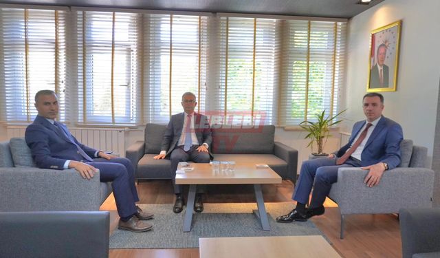 Başsavcı Bektaş İle Adalet Komisyonu Başkanı Öztürk’ten Kaymakam Duman’a ziyaret