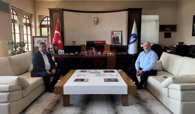 Başkan Toydemir ve Başkan Aşgın Laçin’i Görüştü