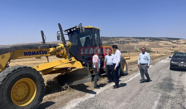 Kaymakam Köksal, Yapımı Devam Eden Köy Yollarını İnceledi