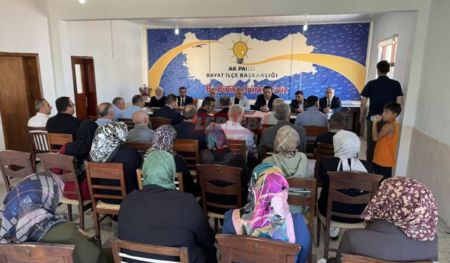 Ak Parti Bayat İlçe Danışma Meclisi Toplantısı Gerçekleştirildi