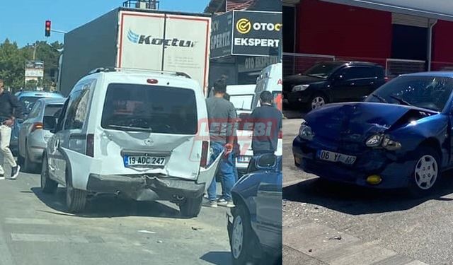 Kavşakta Zincirleme Kaza: 4 Yaralı