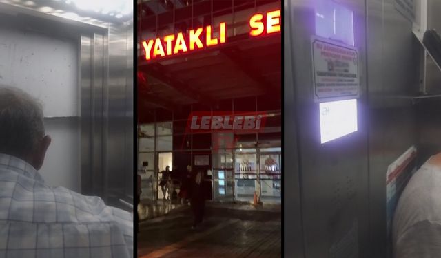Hastane Asansörü Zemine Çakıldı! Vatandaşlar Ölümden Döndü