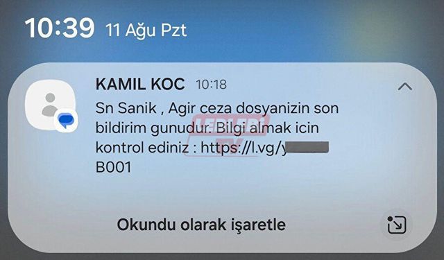 Ünlü Firma Hacklendi! Müşterilere Sahte Linkli Mesaj Gönderiliyor