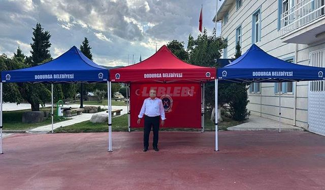 Dodurga Belediyesi Halk İçin Çadır Temin Etti