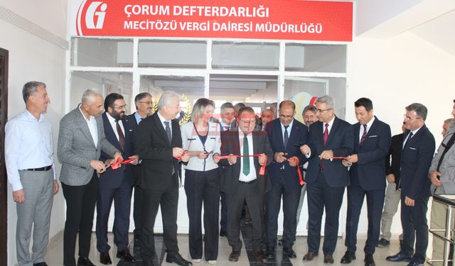 Mecitözü Vergi Dairesi Törenle Açıldı