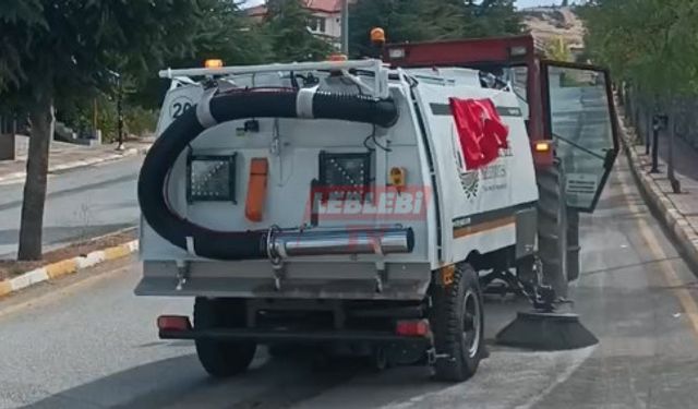 Boğazkale’ye Yeni Yol Süpürme Makinası