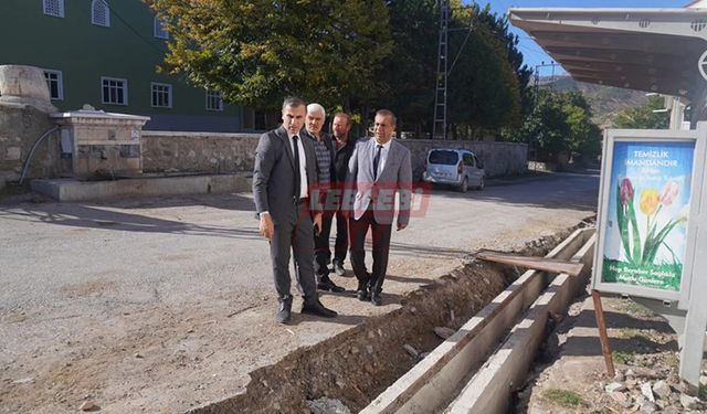 Kaymakam Duman Yukarı Danişment Köyü’ndeki Yatırımları İnceledi